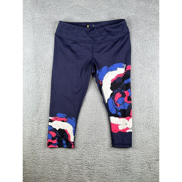 Lucy activewear navy and floral Capri sz large - Picture 1 of 5